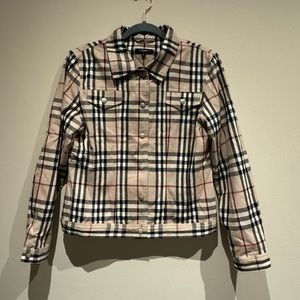 Burberry classic plaid jacket size XL